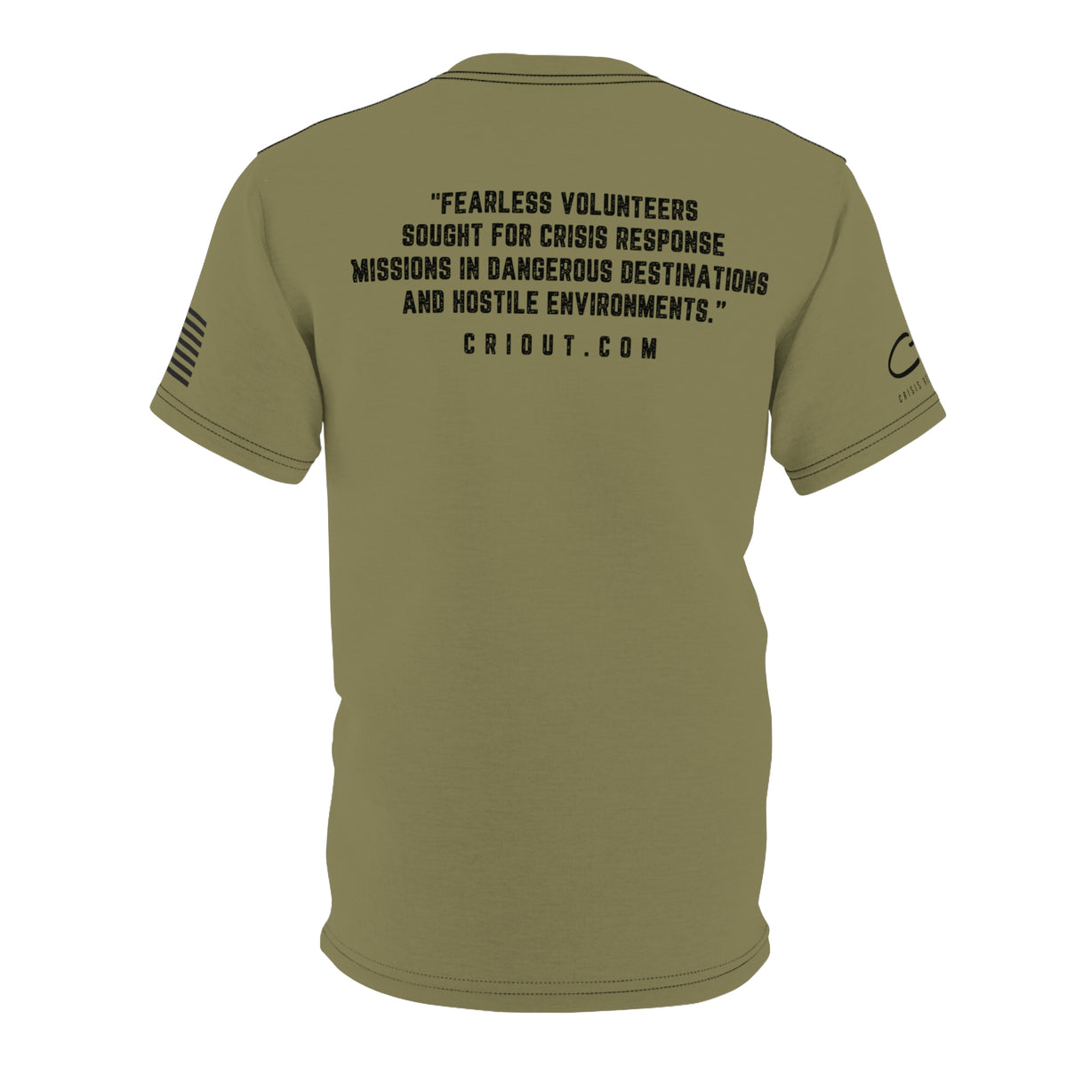 SEND ME - Isaiah 6:8 (Mens) Army Green w/ Black Text – CRI Gear