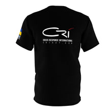 Load image into Gallery viewer, Ukraine refugee crisis 2022- Unisex CRI shirt with Flag on sleeve
