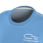 Women's-Basic CRI T-Shirt with Flag on Sleeve