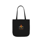 Holy Spirit Come-Black Polyester Canvas Tote Bag