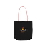 Holy Spirit Come-Black Polyester Canvas Tote Bag