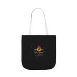 Holy Spirit Come-Black Polyester Canvas Tote Bag