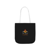 Holy Spirit Come-Black Polyester Canvas Tote Bag