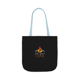 Holy Spirit Come-Black Polyester Canvas Tote Bag
