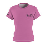 Women's-Basic CRI T-shirt with flag on sleeve Polyester, Pink