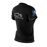 Women's Louisiana, Hurricane Ida 2021 Flag on sleeve t-shirt Microfiber