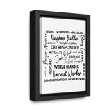 CRI Miracles, signs, wonders-Gallery Canvas Wraps, Vertical Frame