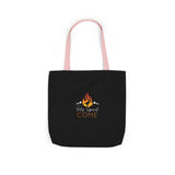 Holy Spirit Come-Black Polyester Canvas Tote Bag