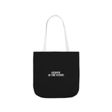 Serve in the Storm-Black Polyester Canvas Tote Bag
