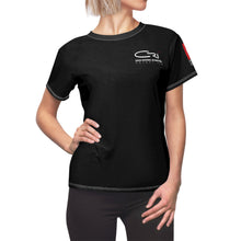 Load image into Gallery viewer, Women&#39;s Turkey Earthquake 2023 Flag on sleeve t-shirt Microfiber
