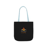 Holy Spirit Come-Black Polyester Canvas Tote Bag