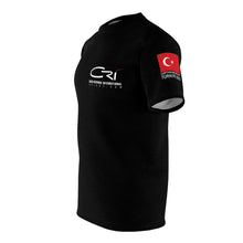 Load image into Gallery viewer, Men&#39;s/Unisex Turkey Earthquake 2023-  CRI shirt with Flag on sleeve
