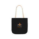 Holy Spirit Come-Black Polyester Canvas Tote Bag