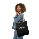 Serve in the Storm-Black Polyester Canvas Tote Bag