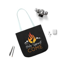Load image into Gallery viewer, Holy Spirit Come-Black Polyester Canvas Tote Bag

