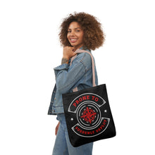 Load image into Gallery viewer, Prone to suddenly deploy-Black Polyester Canvas Tote Bag
