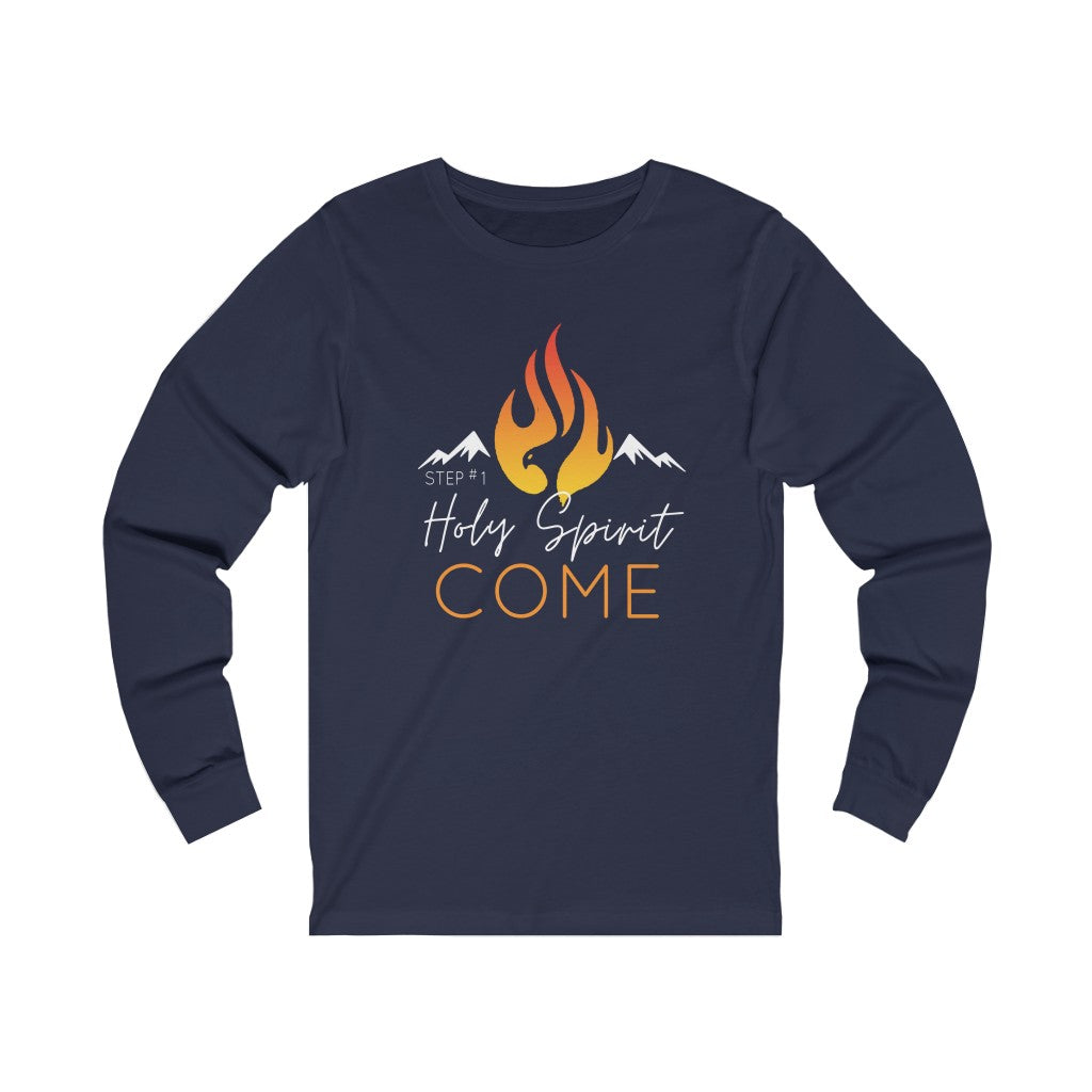 Holy Spirit Come Unisex Jersey Long Sleeve Tee