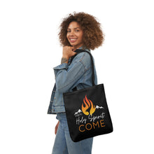 Load image into Gallery viewer, Holy Spirit Come-Black Polyester Canvas Tote Bag
