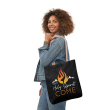 Load image into Gallery viewer, Holy Spirit Come-Black Polyester Canvas Tote Bag
