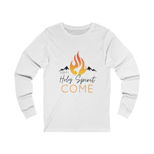 Load image into Gallery viewer, Holy Spirit Come Unisex Jersey Long Sleeve Tee
