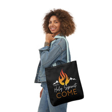 Load image into Gallery viewer, Holy Spirit Come-Black Polyester Canvas Tote Bag
