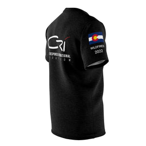 Colorado Wildfires 2022- Unisex CRI shirt with Flag on sleeve
