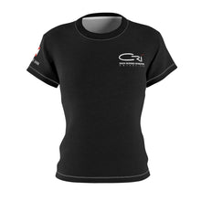 Load image into Gallery viewer, Women&#39;s Hurricane Ian, Florida Flag on sleeve t-shirt Microfiber
