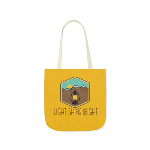 Light Shine Bright Polyester Canvas Tote Bag